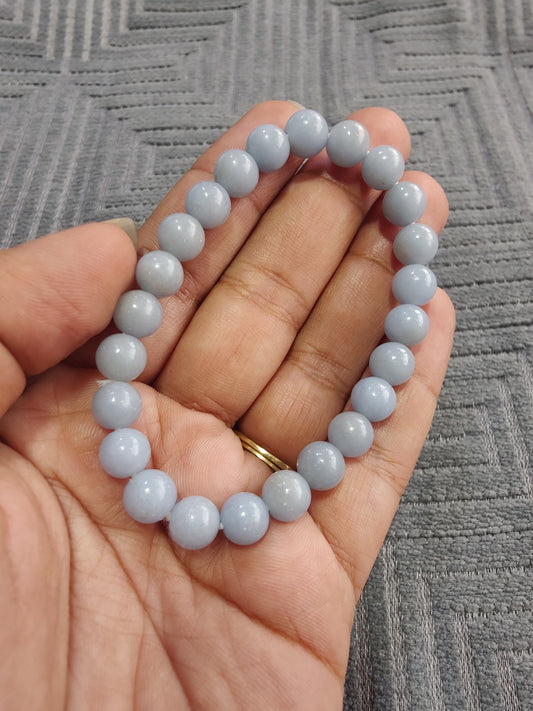 Amplify Angelic Guidance with Angelite Bracelet