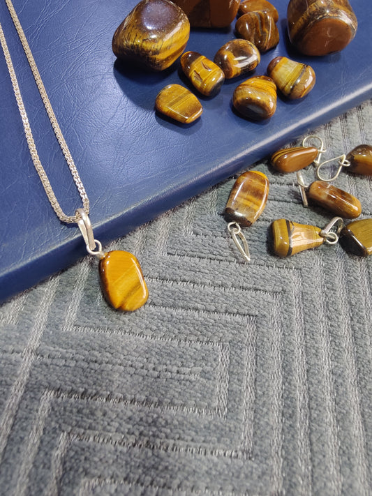 Strength and Confidence Tiger Eye Small Pendant