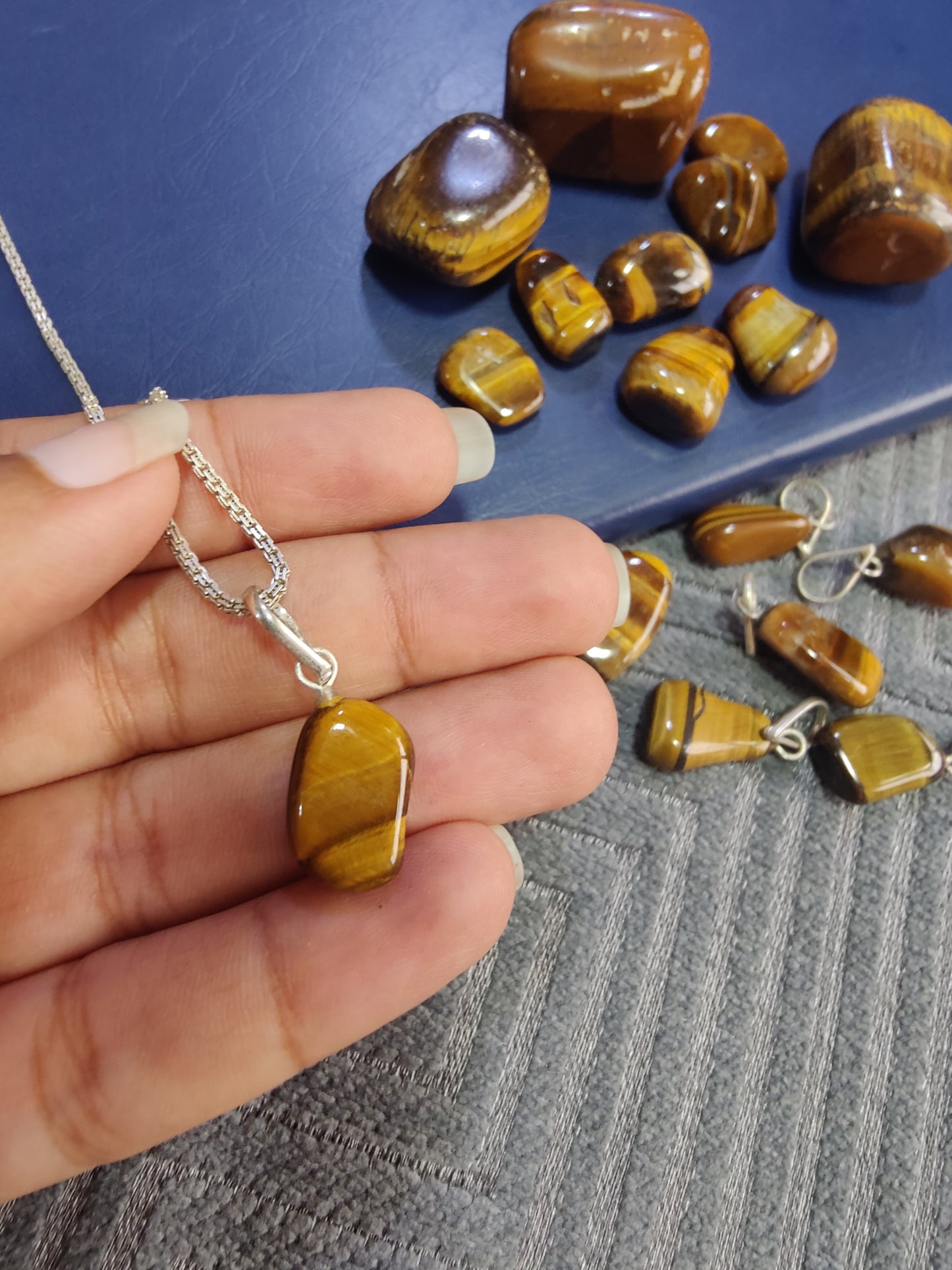 Strength and Confidence Tiger Eye Small Pendant