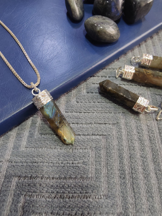 Welcome Change with Labradorite Pencil Pendant