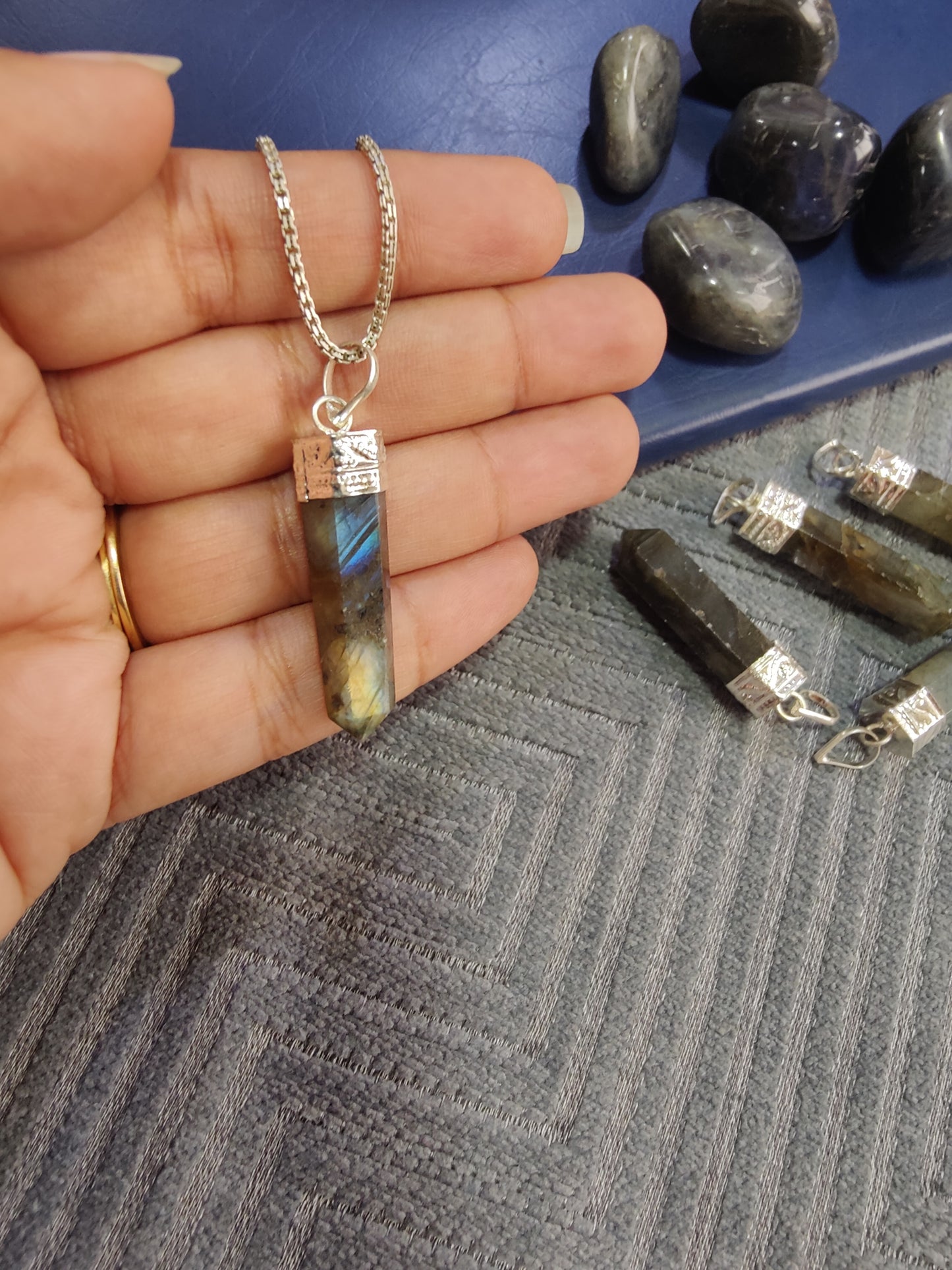 Welcome Change with Labradorite Pencil Pendant