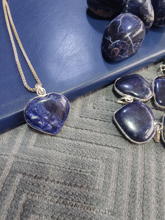 Boost Communication with Sodalite Heart Pendant