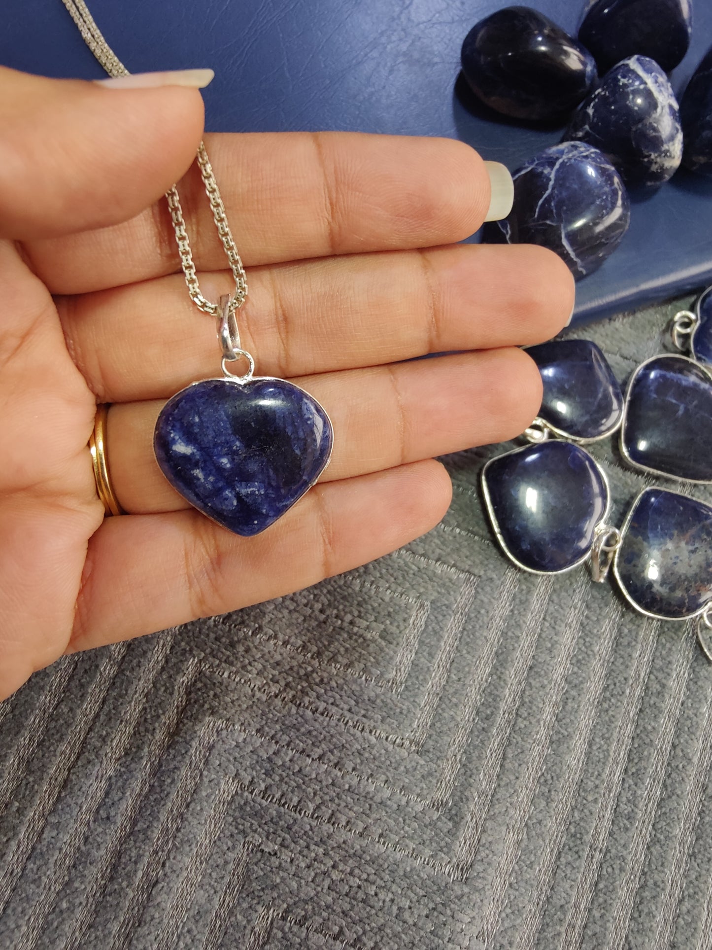 Boost Communication with Sodalite Heart Pendant