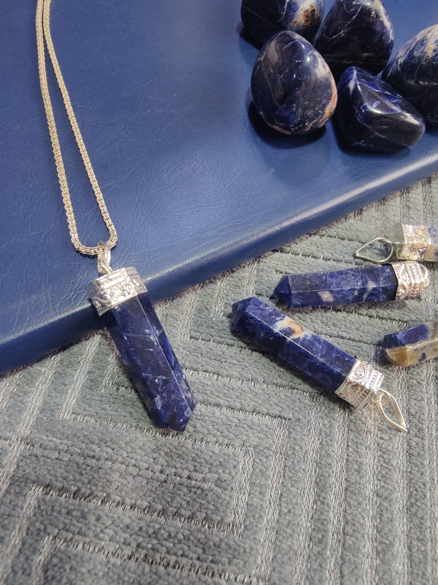 Boost Communication with Sodalite Pencil Pendant