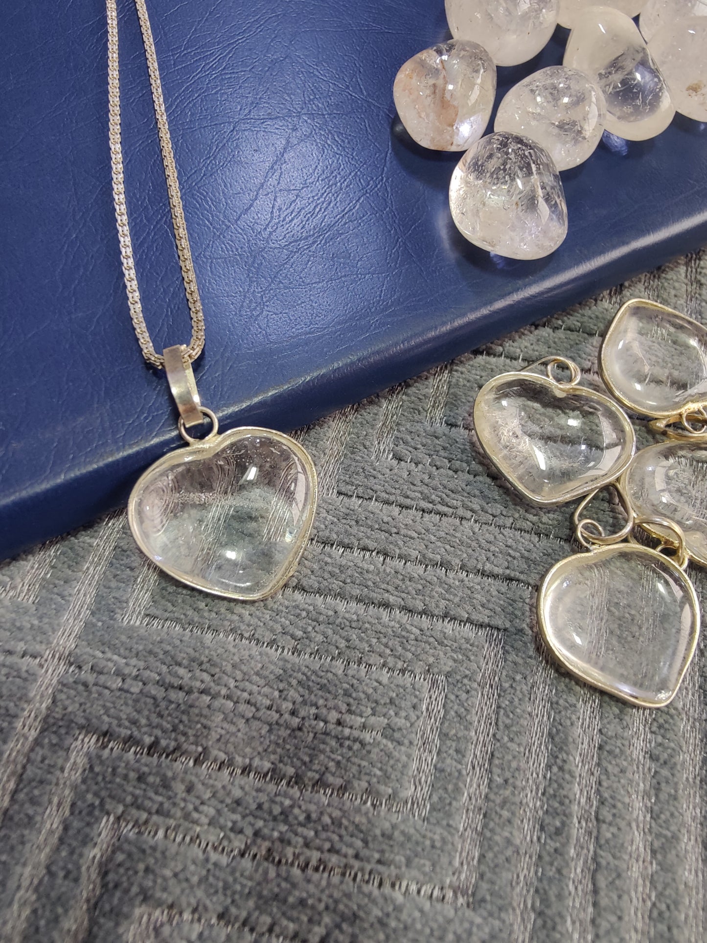 Master Healer Clear Quartz Heart Pendant