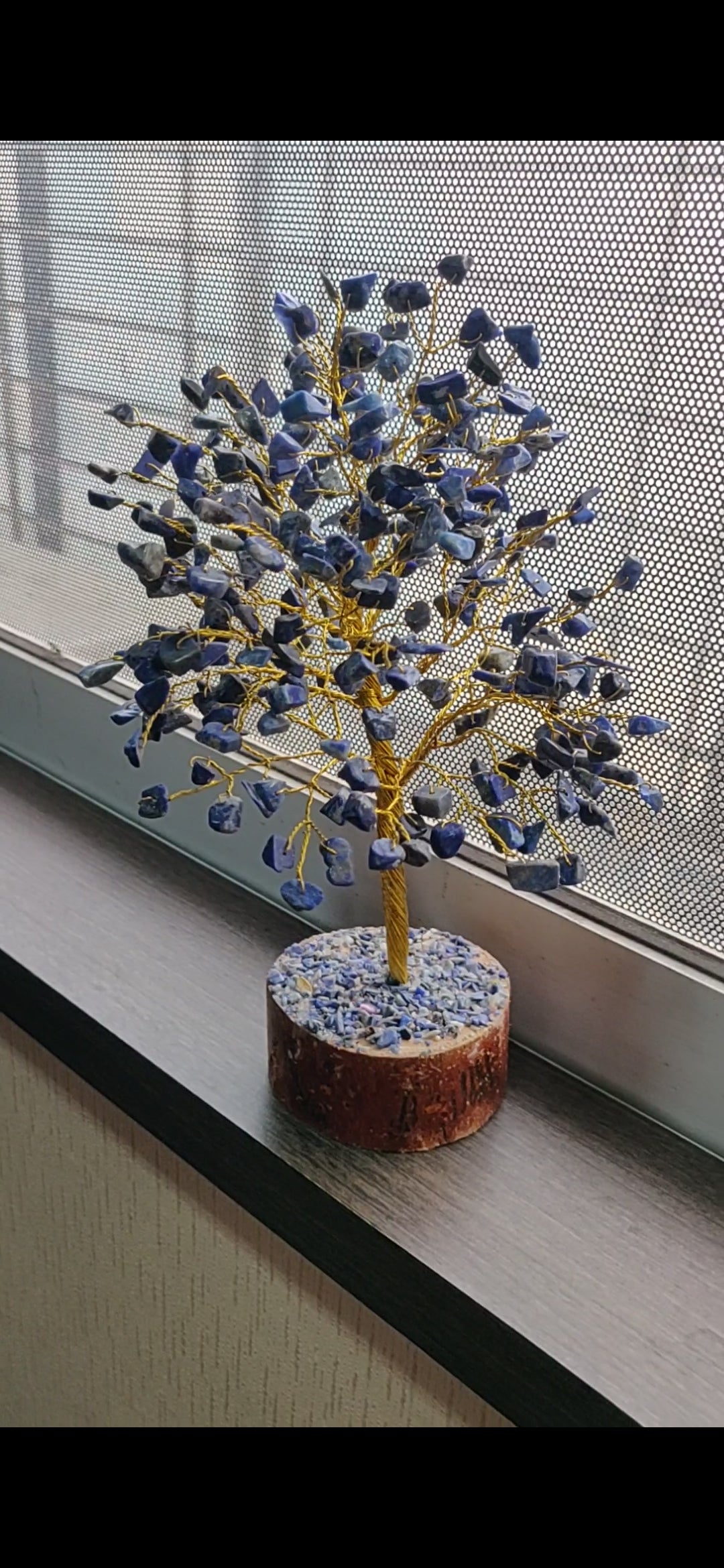 Self-awareness Lapis Lazuli Tree (Wire Base)