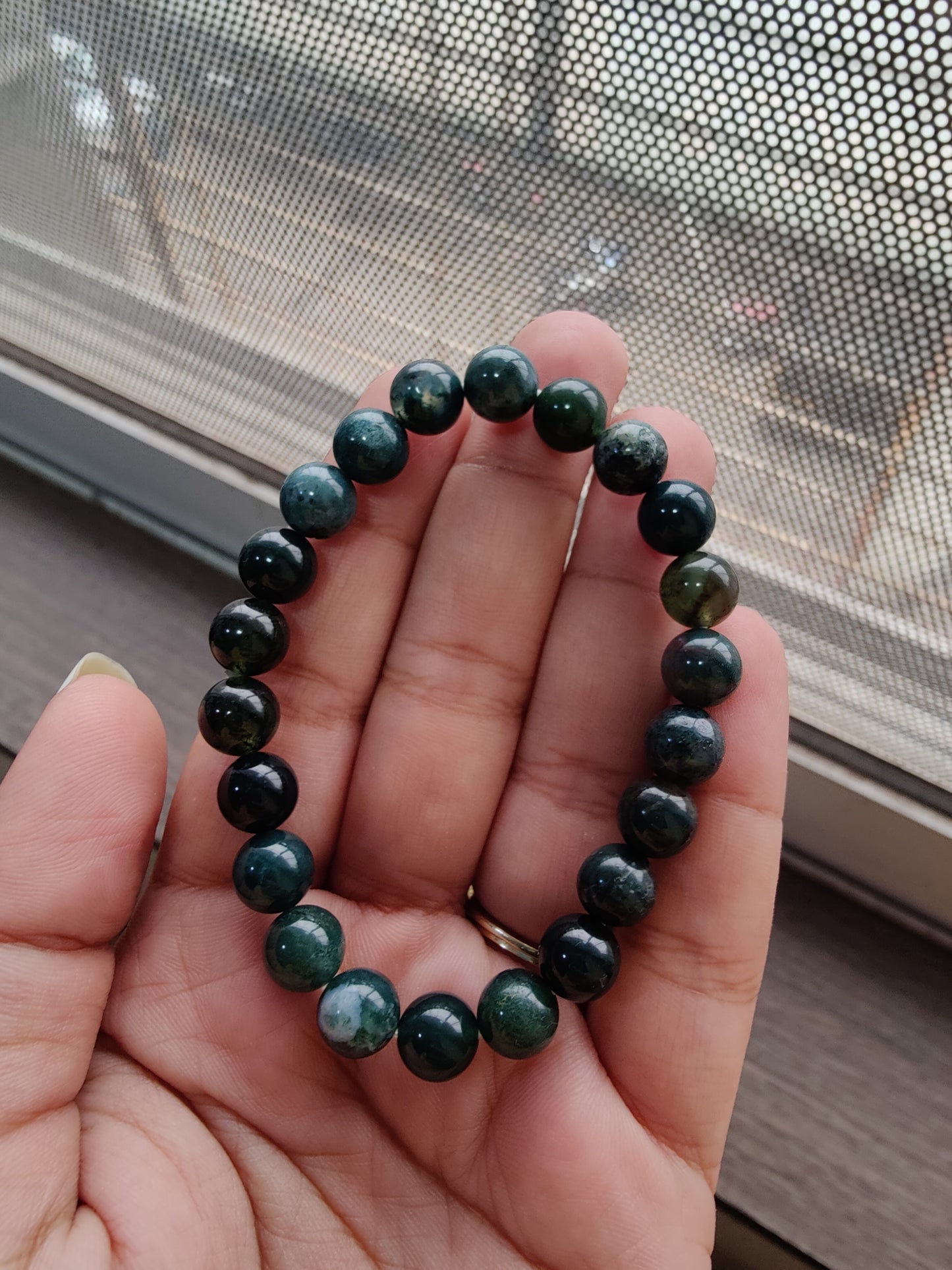 Immunity Booster Moss Agate Bracelet