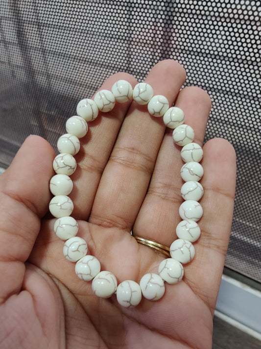 Anti-Anger Howlite Bracelet