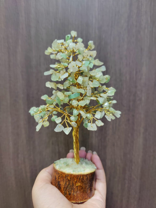 Luck and Opportunities Green Aventurine Tree (Wire Base)