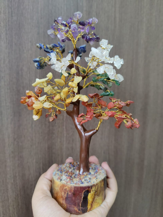 7 Chakra Tree (Wooden Base)